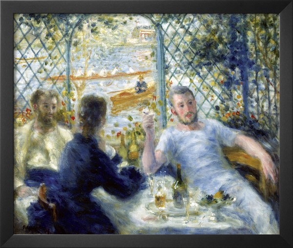 Lunch at the Restaurant Fournaise - Pierre-Auguste Renoir painting on canvas